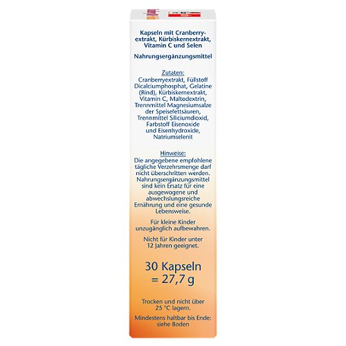 Produktbild von Doppelherz aktiv, Cranberry 800 + Kürbis 30 Kapseln