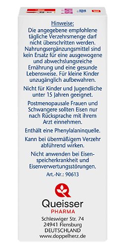 Produktbild von Doppelherz aktiv, Eisen-Femin + Folsäure Direct 20 Beutel