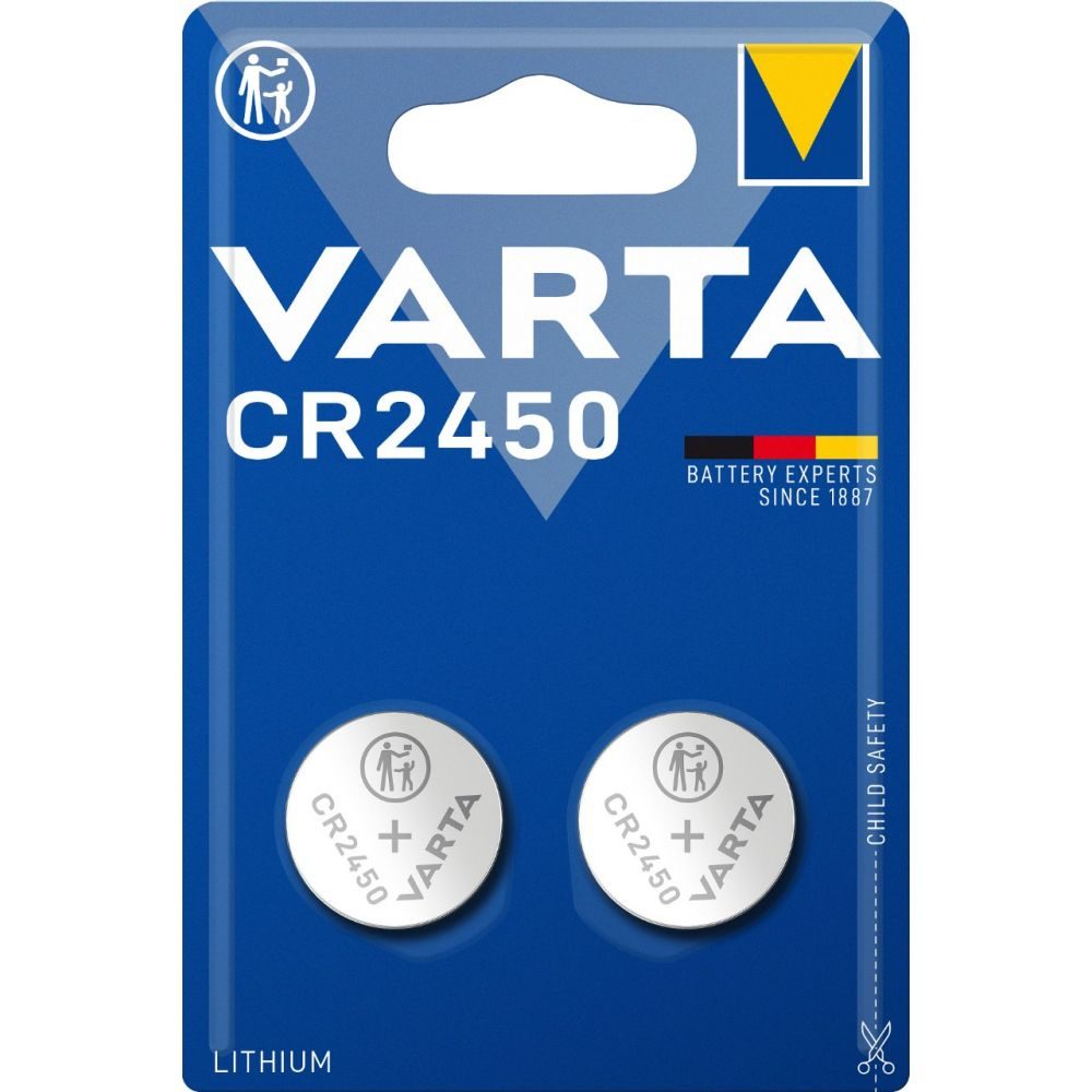 Varta Knopfzelle CR2450 2er     GVE 10