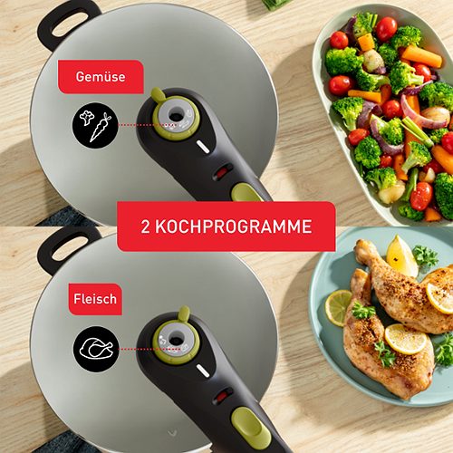 Produktbild von Tefal, Schnellkochtopf Secure mit Korb 6 Liter