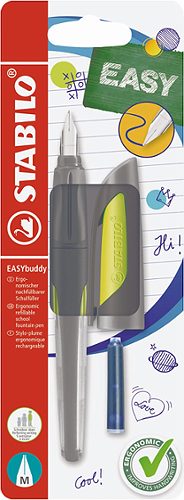 Produktbild von STABILO, Füllfeder Easy Buddy M, schwarz/limette