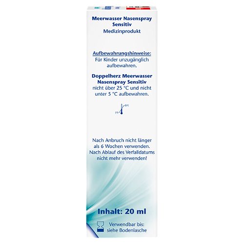 Produktbild von Doppelherz aktiv, Nasenspray Meerwasser sensitiv