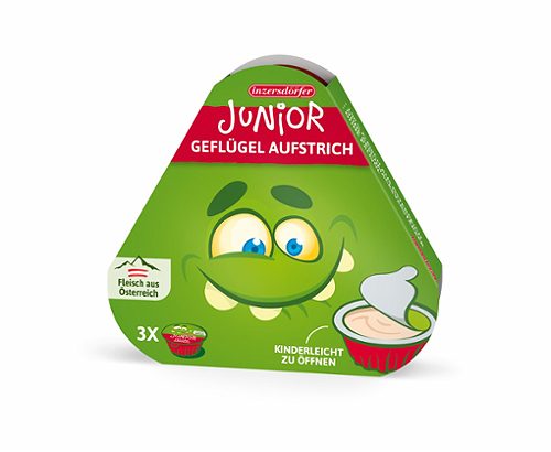 Produktbild von Inzersdorfer Junior, Geflügelaufstrich 3 x 45g