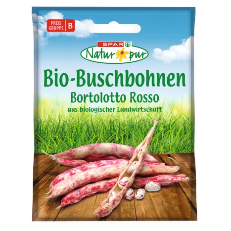 SPAR Natur*pur Saatgut Bio-Buschbohnen Borlotto rosso