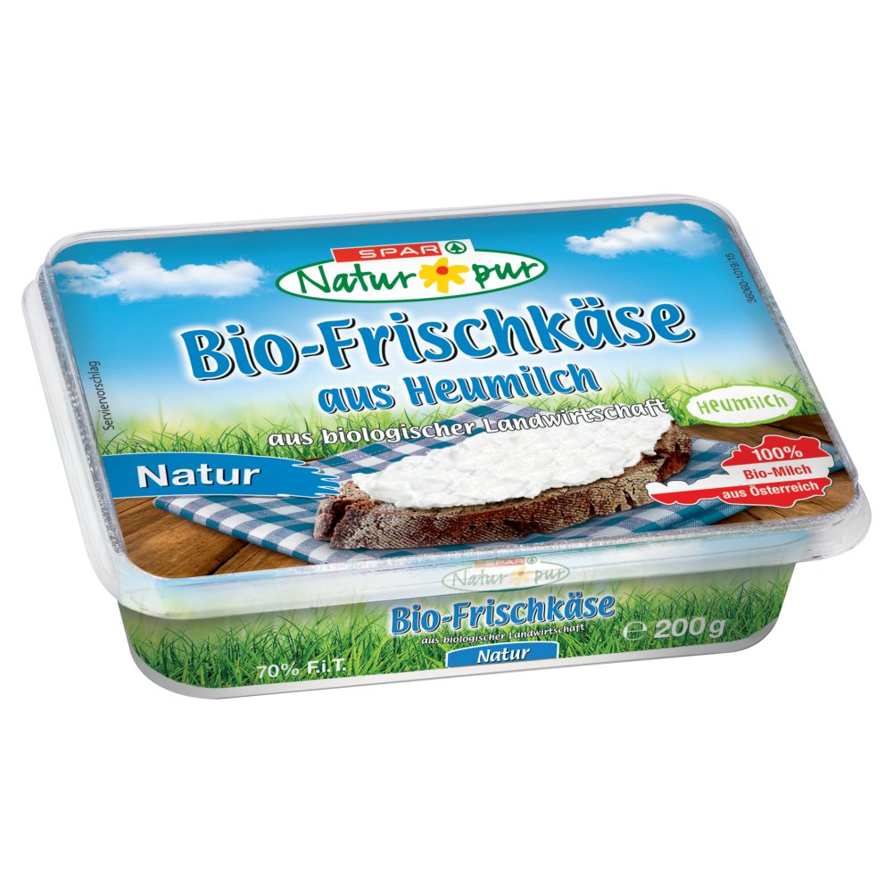 SPAR Natur*pur Bio-Frischkäse aus Heumilch Natur 200 G online kaufen ...