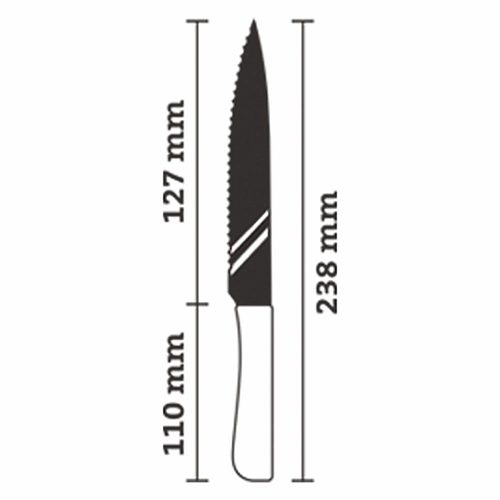 Produktbild von SIMPEX PROFESSIONAL, Universalmesser mit Wellenschliff 12,7 cm