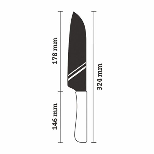 Produktbild von SIMPEX PROFESSIONAL, Santokumesser 18 cm