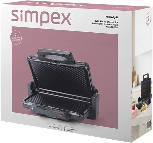 Produktbild von SIMPEX Basic, Kontaktgriller 31 x 21,5cm 31 x 21,5 cm