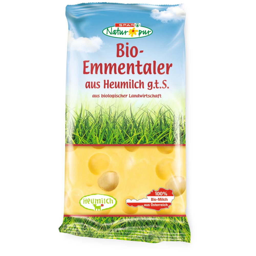 Wieviel Liter Milch Für 1 Kg Emmentaler SPAR Natur*pur Bio-Emmentaler aus Heumilch 250 G online kaufen | INTERSPAR