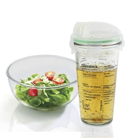 Glasslock Shaker 450 ml mit Rezept INTERSPAR online | Aufdruck Dressing kaufen
