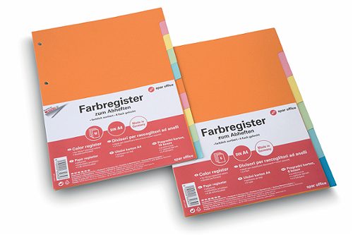 Produktbild von SPAR office, Register A4 Karton 10 teilig