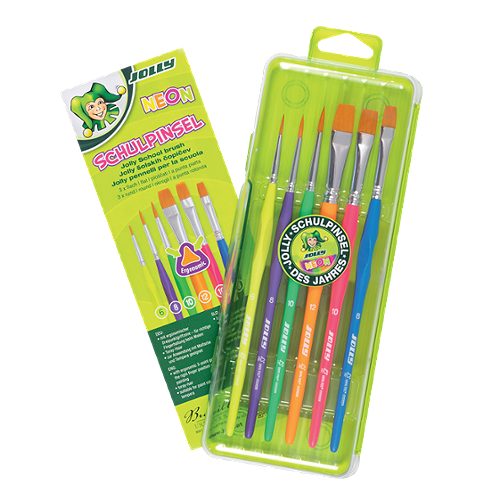 Produktbild von Jolly, Pinselset dreikant, neon 6-teilig