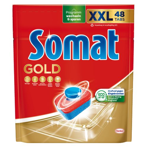 Produktbild von Somat Gold, Geschirrspül-Tabs 12 Multi-Aktiv Zitrone&Limette 45 Stück