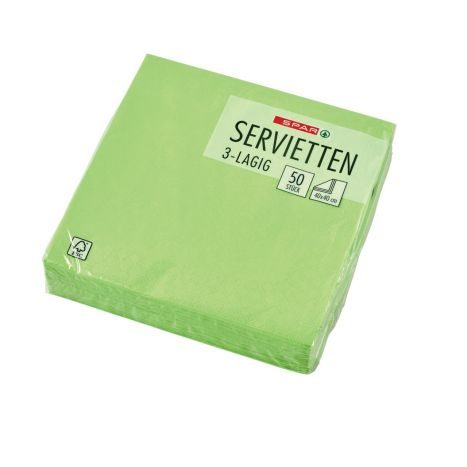 SPAR Serv.40x40cm hellgruen     G01 7