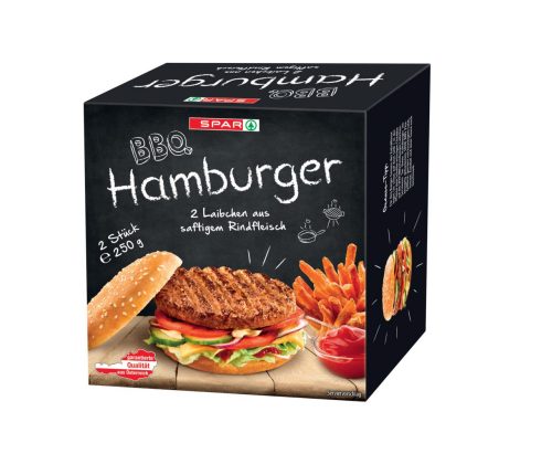 Produktbild von SPAR BBQ, Hamburger Laibchen 2 x 125g