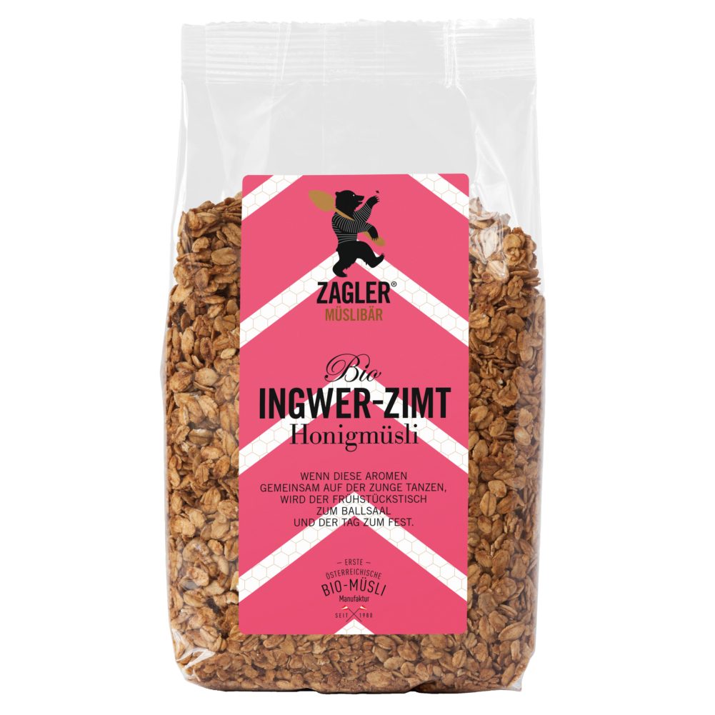 Zagler Bio Honigmüsli Ingwer-Zimt 500 G online kaufen | INTERSPAR