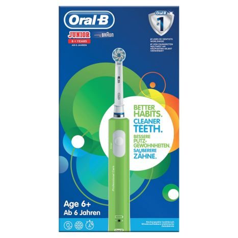 Oral B Elektrische Zahnburste Junior Green Zahn Mundhygiene