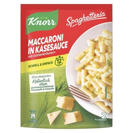 Knorr Spaghetteria Maccaroni In Kasesauce 2 Portionen 166 G