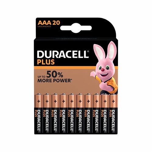 Produktbild von Duracell Plus Power, Batterien Plus LR03 20 Stück