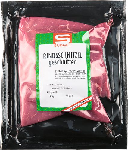 Produktbild von S-BUDGET, Rindsschnitzel ca. 400g per Pkg.