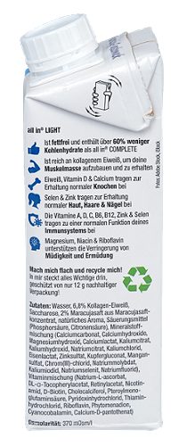 Produktbild von All in ® Light, Protein Water Maracuja
