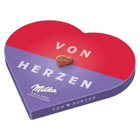 Milka I love Milka Milchschokoladepralinen Nougat