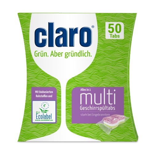 Produktbild von Claro, Geschirrspültabs multi - Alles in 1 50 Tabs