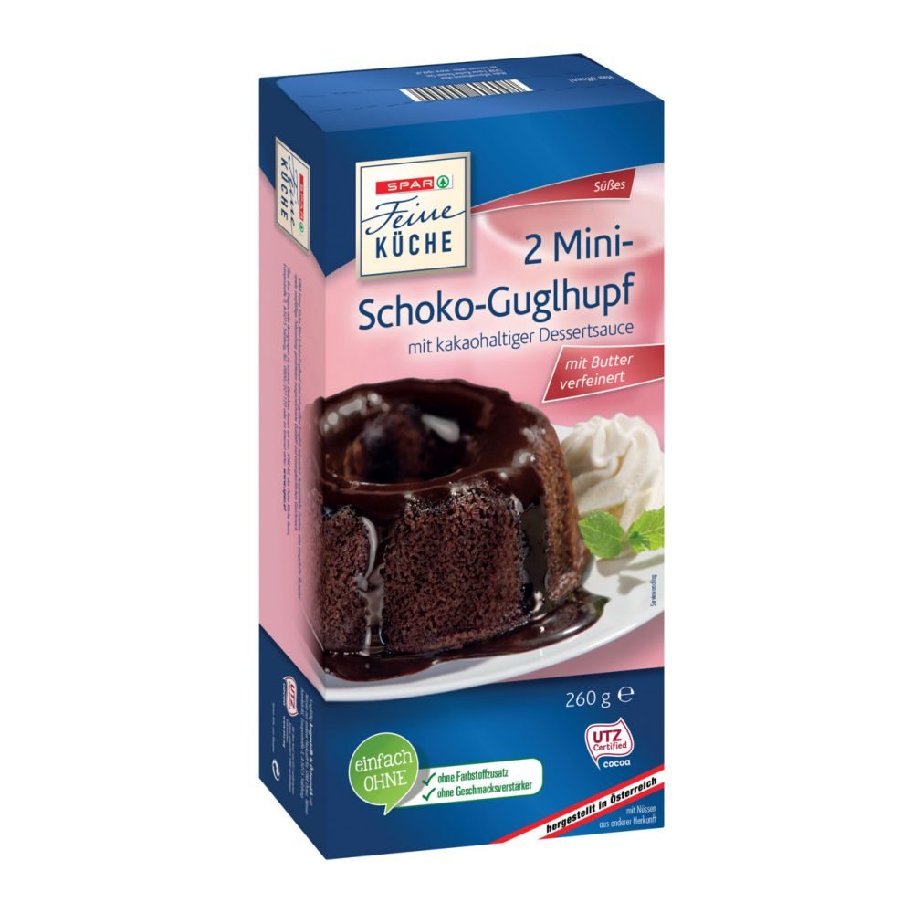SPAR Feine Küche - Schoko-Guglhupf mit kakaohaltiger Dessertsauce 2 ...