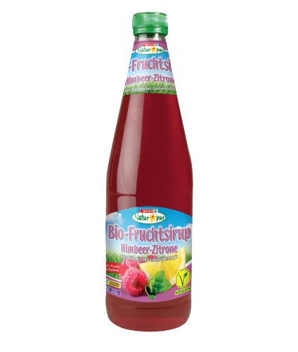 Produktbild von SPAR Natur*pur, Bio-Fruchtsirup Himbeer-Zitrone