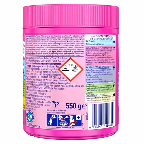 Produktbild von Vanish Oxi Action, Fleckentferner Pulver 550g
