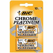 BIC Zweischneidige Rasierklingen Chrome Platinum 10 Stück