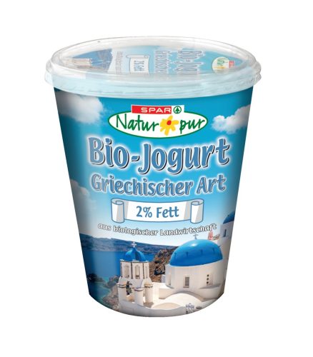 Produktbild von SPAR Natur*pur, Bio-Jogurt Griechischer Art 2% Fett