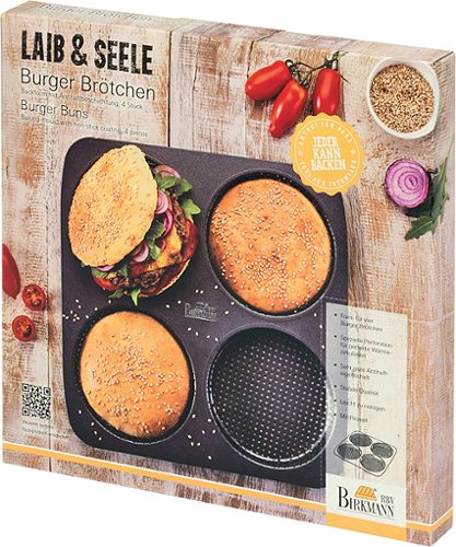Produktbild von Birkmann, Burgerbrötchen Backform 4-fach