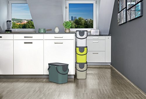 Produktbild von Rotho, Recycling Müllsystem albula 25 L anthrazit