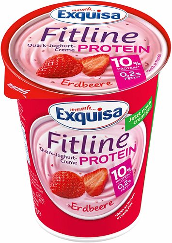 Produktbild von Exquisa Fitline, Quark-Joghurt-Creme Protein Erdbeere