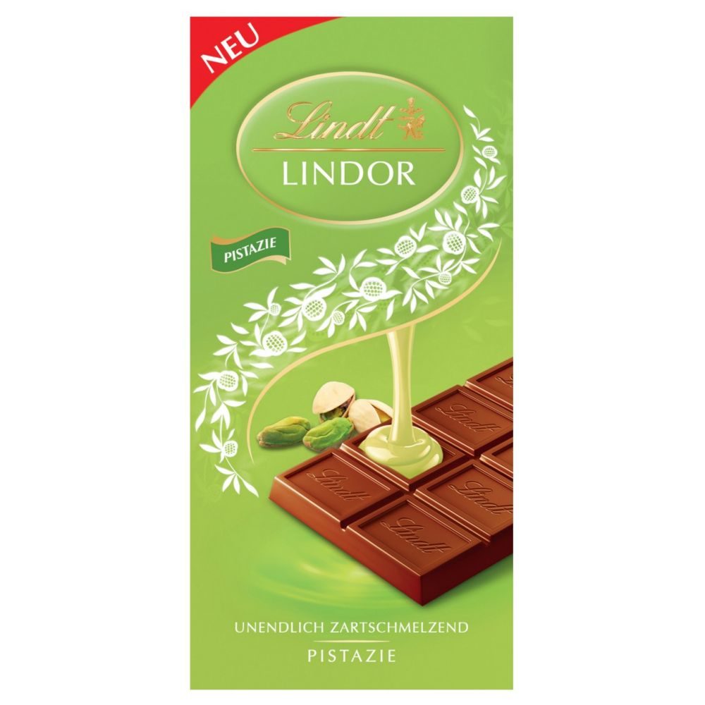 Lindt Lindor Tafel Pistazie 100 G