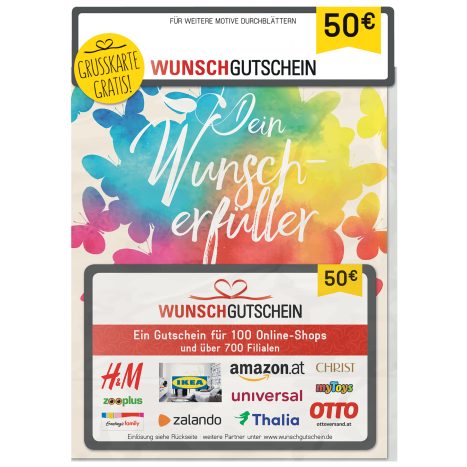 Wunschgutschein Gutschein 50 € online | kaufen INTERSPAR