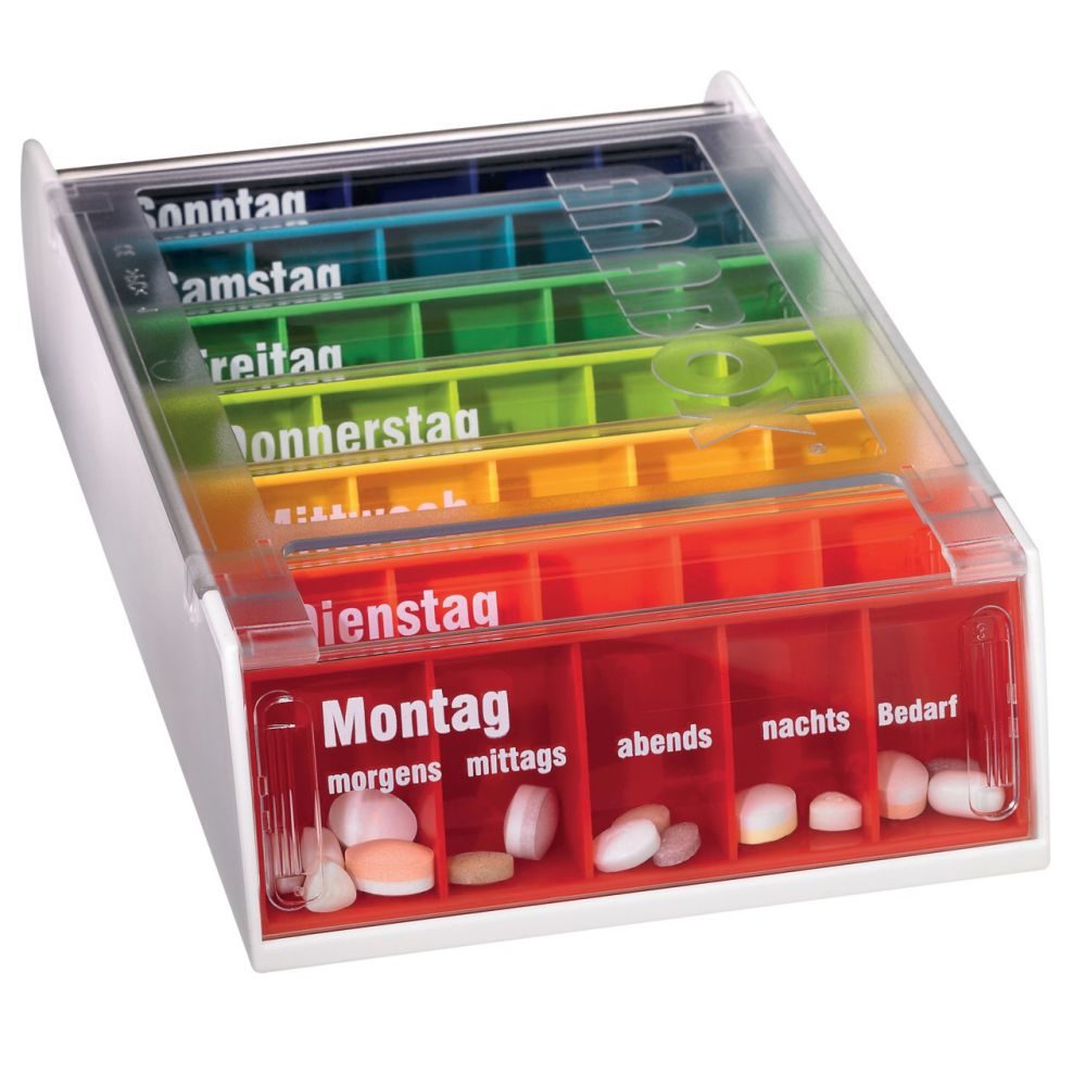 Medikamentenbox Regenbogen 7 Tagesboxen online kaufen | INTERSPAR