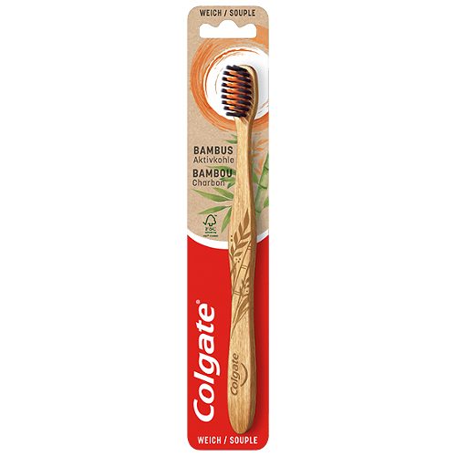 Produktbild von Colgate, Zahnbürste Bambus Aktivkohle / weich