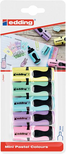 Produktbild von Edding, Textmarker Mini pastell 5 Stück