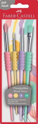 Produktbild von Faber Castell, Pinselset Soft-Touch 4 verschiedene Größen