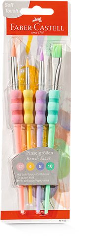 Produktbild von Faber Castell, Pinselset Soft-Touch 4 verschiedene Größen