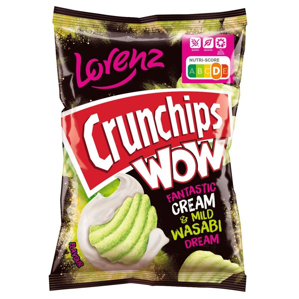 Lorenz Crunchips WOW Cream & Mild Wasabi 110 G online kaufen INTERSPAR