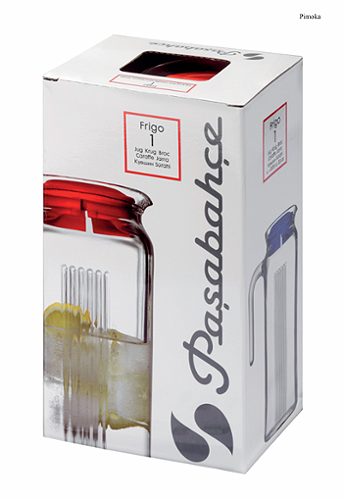 Produktbild von Pasabahce, Krug 1l mit Deckel rot