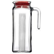 Pasabahce Kühlschrankkrug Frigo 1l mit Deckel rot
