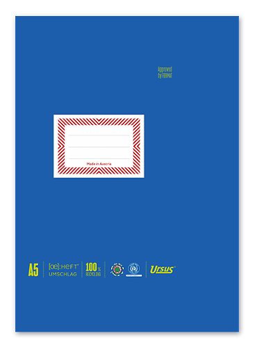 Produktbild von Ursus OE, Heftumschlag aus Papier A5, blau