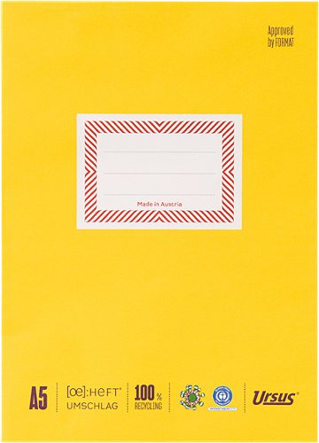 Produktbild von Ursus OE, Heftumschlag aus Papier A5, gelb