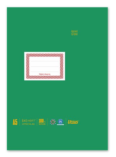 Produktbild von Ursus OE, Heftumschlag aus Papier A5, grün
