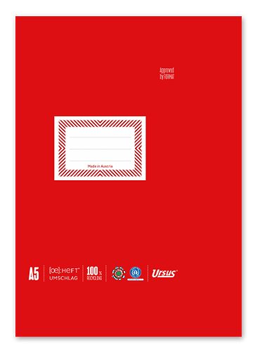 Produktbild von Ursus OE, Heftumschlag aus Papier A5, rot