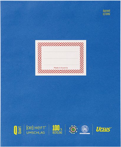 Produktbild von Ursus OE, Heftumschlag aus Papier Quart, blau